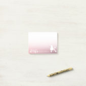 ペットケア座って愛らしい漫画の犬イラストレーション ポストイット (デスク上)