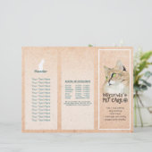 ペットケア座りグルーミングサロン3折パンフレット (スタンド正面)