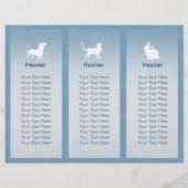 ペットケア座りグルーミングサロン3折パンフレット (裏面)