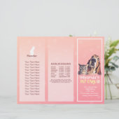 ペットケア座りグルーミングサロン3折パンフレット (スタンド正面)