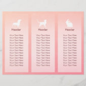 ペットケア座りグルーミングサロン3折パンフレット (裏面)