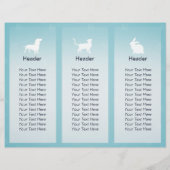 ペットケア座りグルーミングサロン3折パンフレット (裏面)