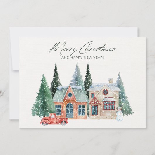 ペットケア従事者へのクリスマスホリデー感謝 シーズンカード (正面)