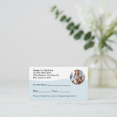 ペットケア獣医アポイントメントカード 予約カード (スタンド正面)