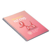 ペットケア着座グルーミング美しいサロンドッグバルーン ノートブック (右側)