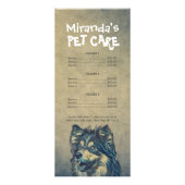 ペットケア着座グルーミング美しいサロン価格表 ラックカード (正面)