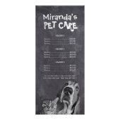 ペットケア着座グルーミング美しいサロン価格表 ラックカード (正面)