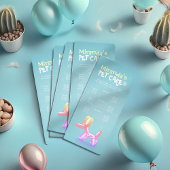 ペットケア着座グルーミング美しいサロン価格表 ラックカード