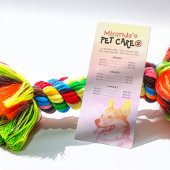 ペットケア着座グルーミング美しいサロン価格表 ラックカード