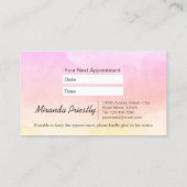 ペットケア着座入浴グルーミングサロンコルギドッグ 予約カード (裏面)