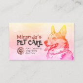 ペットケア着座入浴グルーミングサロンコルギドッグ 予約カード (正面)