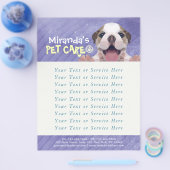 ペットケア着座入浴グルーミングサロン食品店 チラシ (シングル)