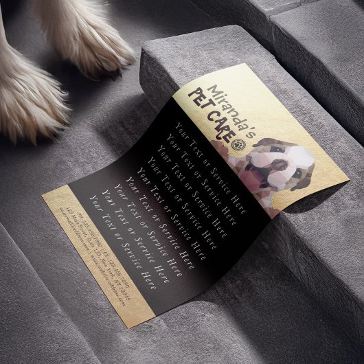 ペットケア着座入浴グルーミングサロン食品店 チラシ