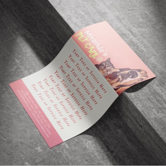 ペットケア着座入浴グルーミングサロン食品店 チラシ