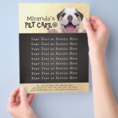 ペットケア着座入浴グルーミングサロン食品店 チラシ (手)