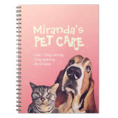 ペットケア着座入浴グルーミングサロン食品店 ノートブック (正面)