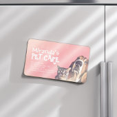 ペットケア着座入浴グルーミングサロン食品店 マグネット名刺