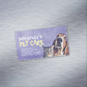 ペットケア着座入浴グルーミングサロン食品店 マグネット名刺 (インサイチュ)