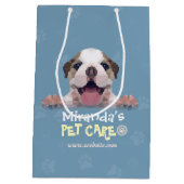 ペットケア着座入浴グルーミングサロン食品店 ミディアムペーパーバッグ (裏面)