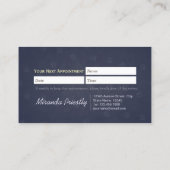 ペットケア着座入浴グルーミングサロン食品店 予約カード (裏面)