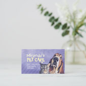 ペットケア着座入浴グルーミングサロン食品店 予約カード (スタンド正面)