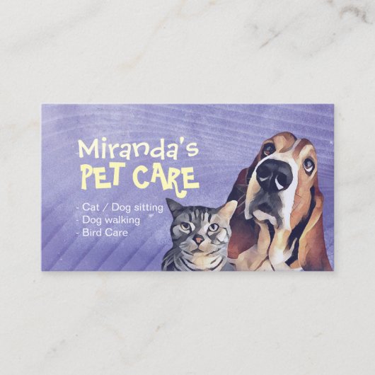 ペットケア着座入浴グルーミングサロン食品店 予約カード (正面)