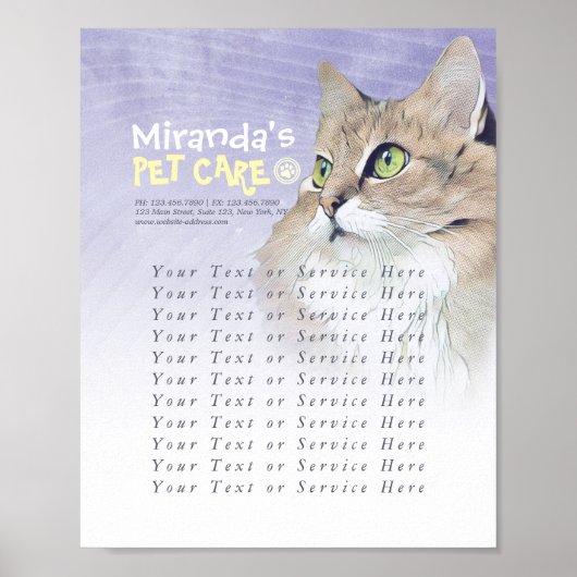 ペットケア着座入浴グルーミングペット美しいサロン ポスター (正面)