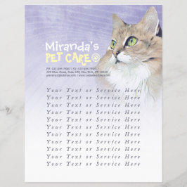 ペットケア着座入浴グルーミング美しいサロン猫 チラシ