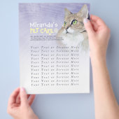 ペットケア着座入浴グルーミング美しいサロン猫 チラシ (手)
