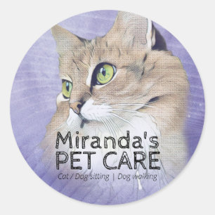 ペットケア着座入浴グルーミング美しいサロン猫 ラウンドシール