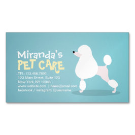 ペットケア着座入浴グルーミング美しいサロン マグネット名刺