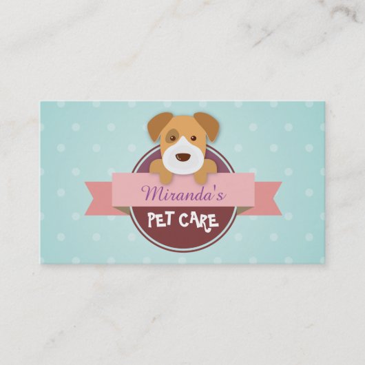 ペットケア着座入浴グルーミング美しいサロン 予約カード (正面)