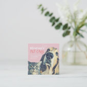 ペットケア着座入浴グルーミング美しいサロン 予約カード (スタンド正面)