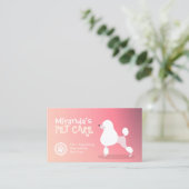 ペットケア着座入浴グルーミング美しいサロン 予約カード (スタンド正面)