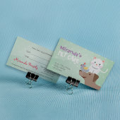 ペットケア着座入浴グルーミング美しいサロン 予約カード