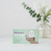 ペットケア着座入浴グルーミング美しいサロン 予約カード (スタンド正面)