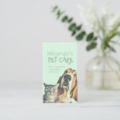 ペットケア着座入浴グルーミング美しいサロン 予約カード (スタンド正面)