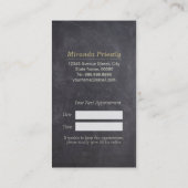 ペットケア着座入浴グルーミング美しいサロン 予約カード (裏面)