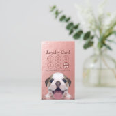 ペットケア着座入浴&グルーミングロイヤリティパンチ ロイヤリティカード (スタンド正面)