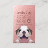 ペットケア着座入浴&グルーミングロイヤリティパンチ ロイヤリティカード (正面)