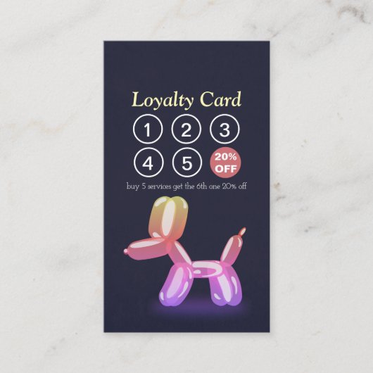 ペットケア着座入浴&グルーミングロイヤリティパンチ ロイヤリティカード (正面)