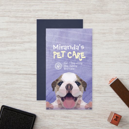 ペットケア着座入浴&グルーミングロイヤリティパンチ ロイヤリティカード (正面/裏面インサイチュ)