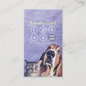 ペットケア着座入浴&グルーミングロイヤリティパンチ ロイヤリティカード (正面)