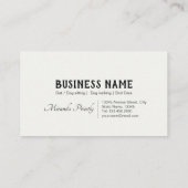 ペットケア着座入浴&グルーミングロイヤリティパンチ ロイヤリティカード (裏面)