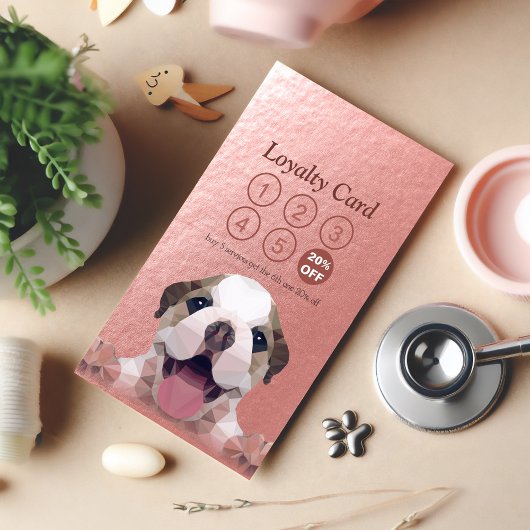 ペットケア着座入浴&グルーミングロイヤリティパンチ ロイヤリティカード