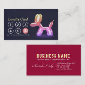 ペットケア着座入浴&グルーミングロイヤリティパンチ ロイヤリティカード (正面/裏面)