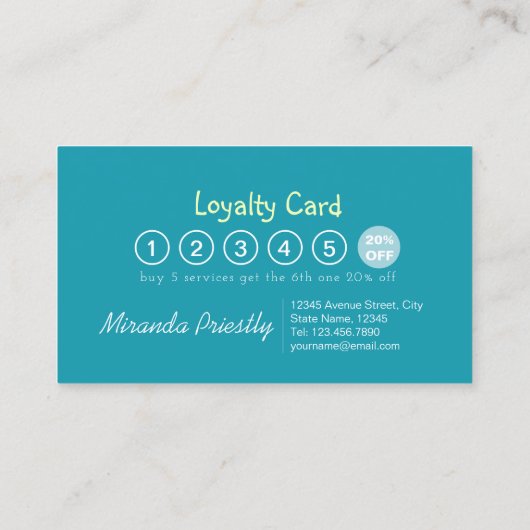 ペットケア着座入浴&グルーミングロイヤリティパンチ ロイヤリティカード (裏面)