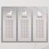 ペットケア シッティング グルーミング サロン トリーフォールド パンフレット (裏面)