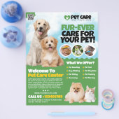 ペットケア/ホテルショップ チラシ (シングル)