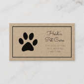 ペットケア 名刺 (正面)